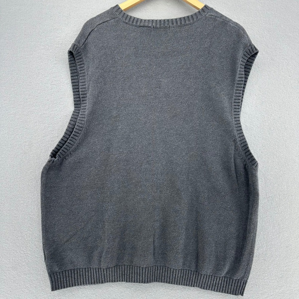 Y2K St. John's Bay Sweater Vest V-Neck Knit Sleeveless Top 3XL Baggy Loose 2000s - Picture 2 of 7